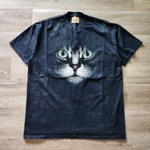 90s The Mountain Cat Face Tshirt